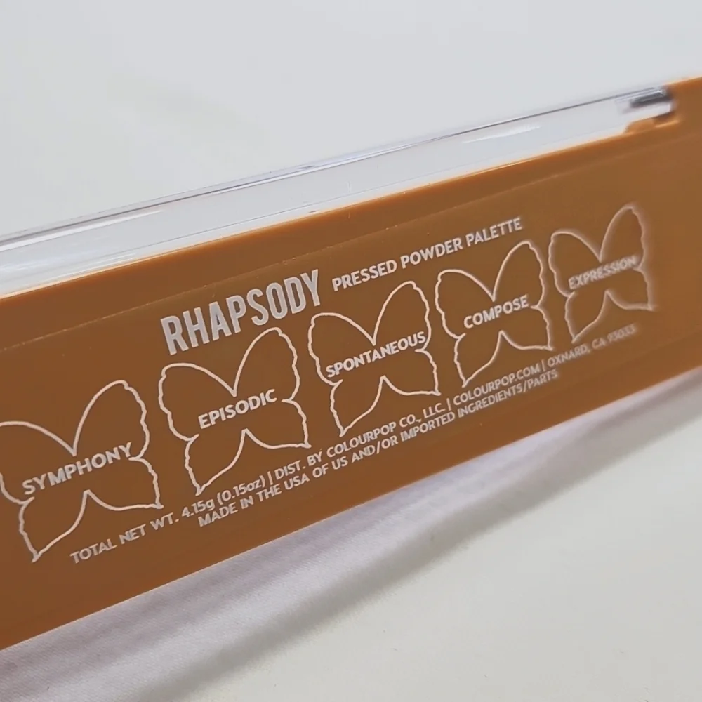 ColourPop Rhapsody Pressed Powder Palette - Cream and Gold